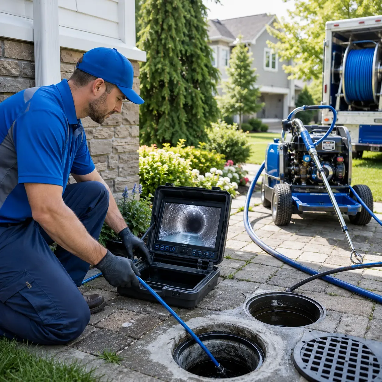 Outdoor drain cleaning professionals serving Northfield Falls, VT